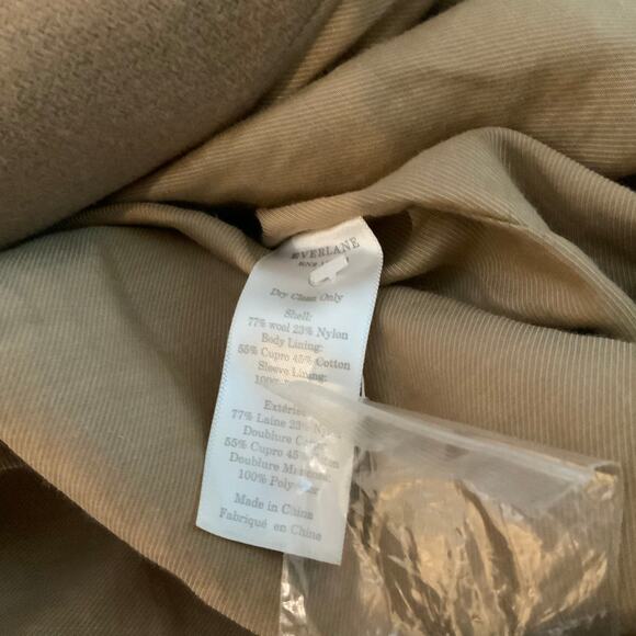 Everlane The ReWool Cocoon Coat - Camel - Size 0 - NWOT- Retail $250 - Picture 7 of 7